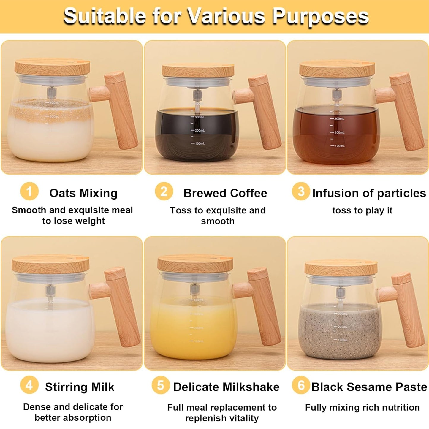 Electric Self-Stirring Coffee Mug