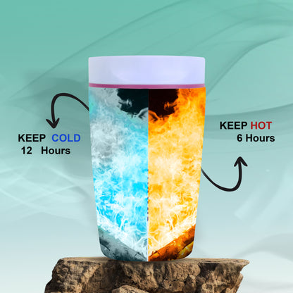 Sippify SipMate Mug– Travel Coffee Tumbler Sipper (White)