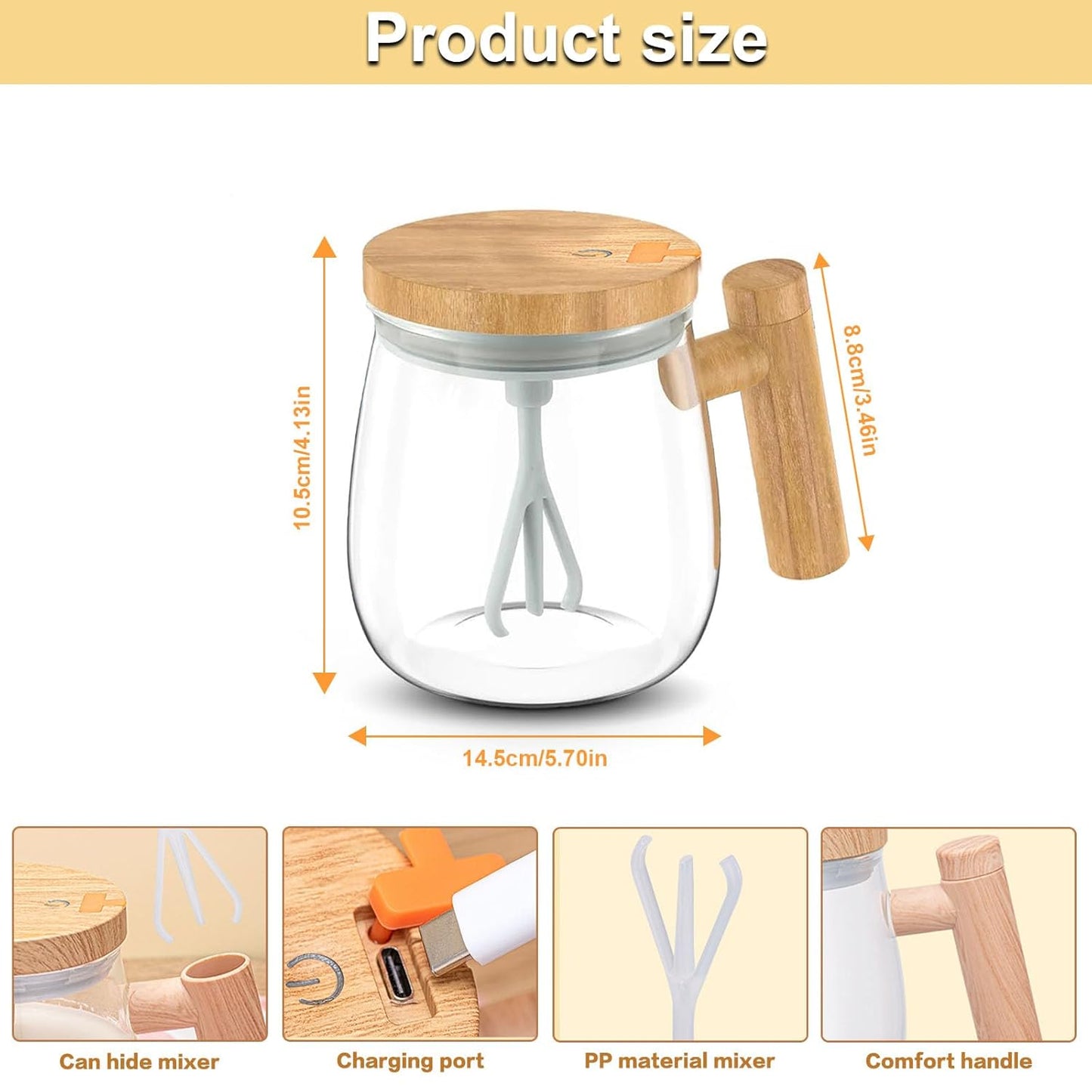 Electric Self-Stirring Coffee Mug