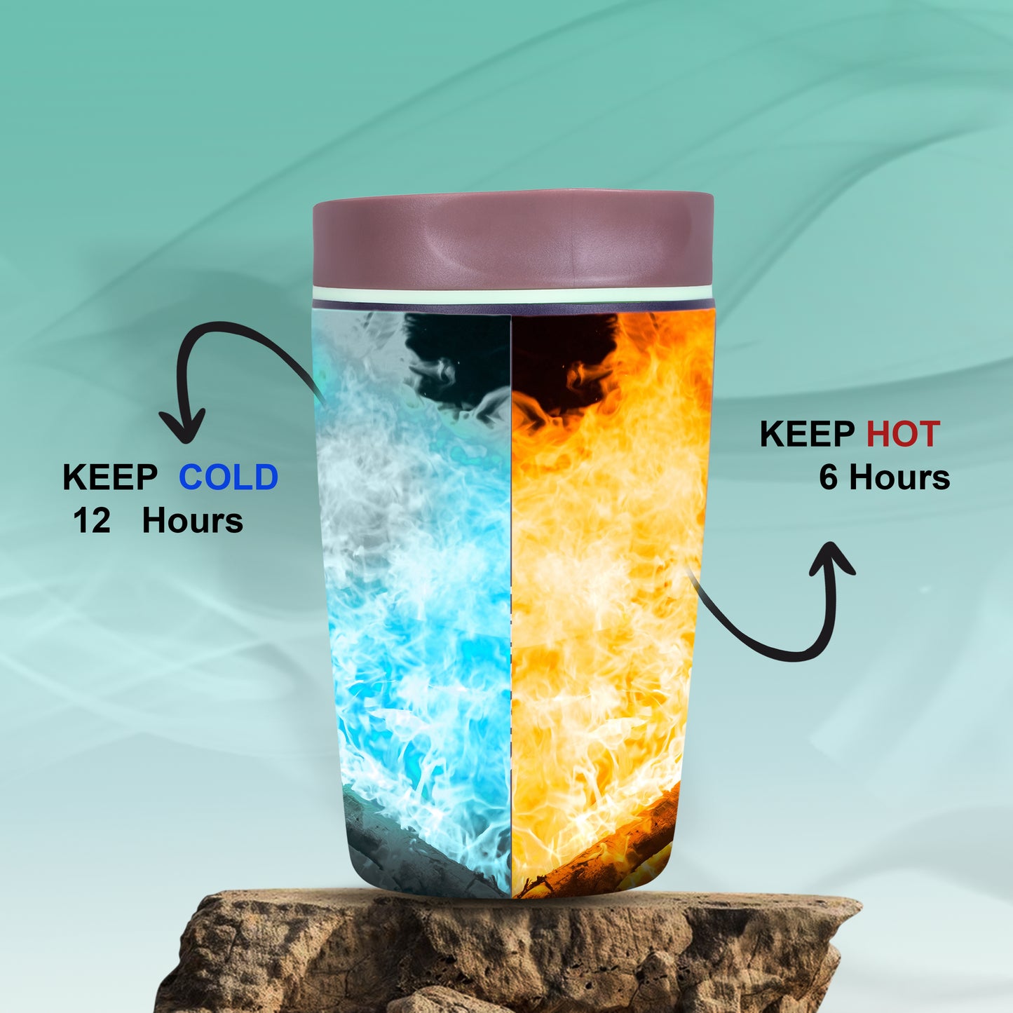 Sippify SipMate Mug– Travel Coffee Tumbler Sipper (Blue)