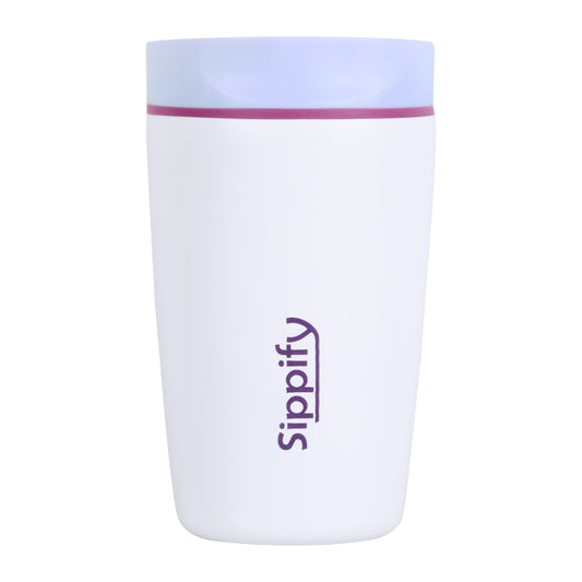 Sippify SipMate Mug– Travel Coffee Tumbler Sipper (White)