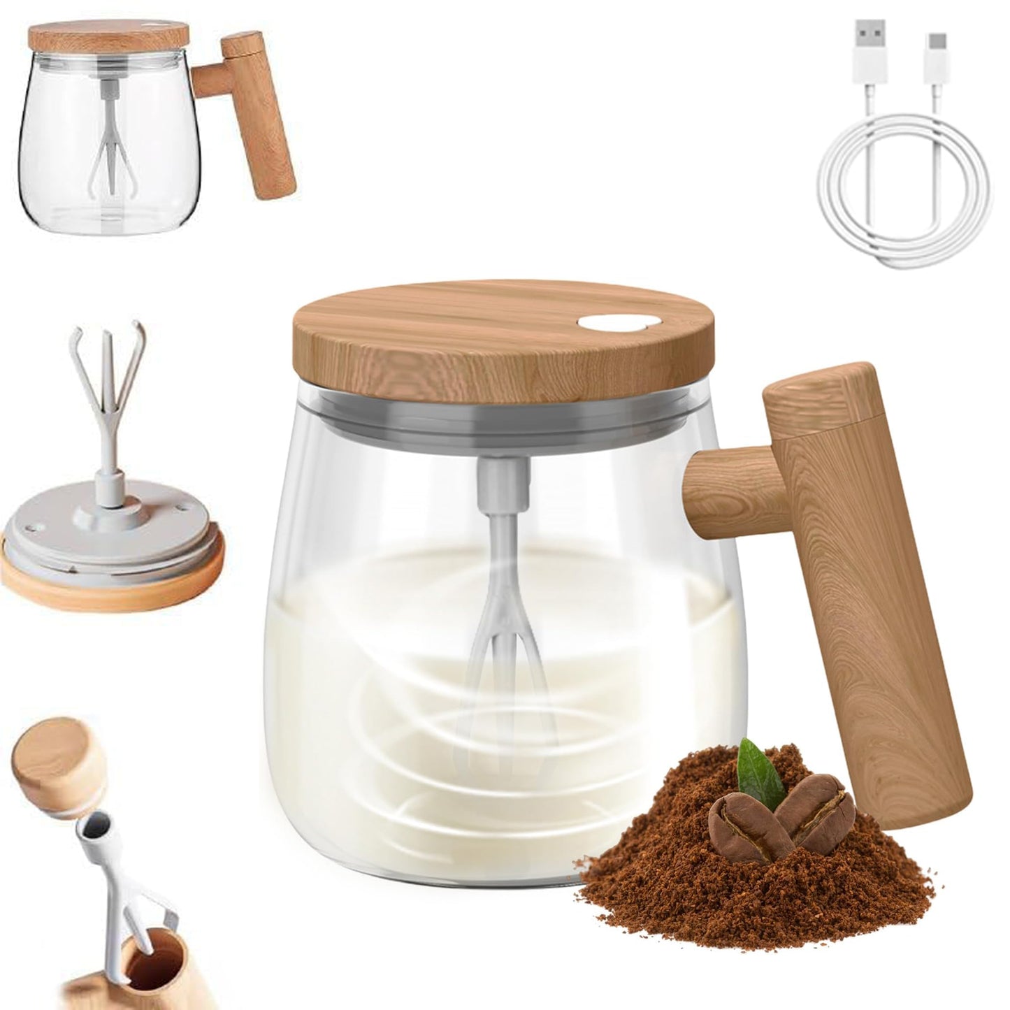 Electric Self-Stirring Coffee Mug