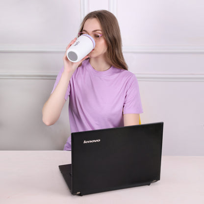 Sippify SipMate Mug– Travel Coffee Tumbler Sipper (White)