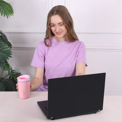 Sippify SipMate Mug– Travel Coffee Tumbler Sipper (Pink)